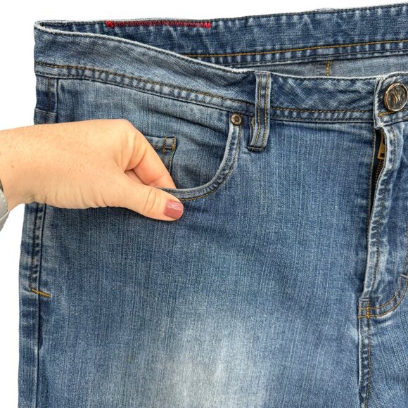 Well Worn Straight Fit Jeans Mens Blue M052-144M Cotton Denim Size 36x32 - Picture 13 of 13